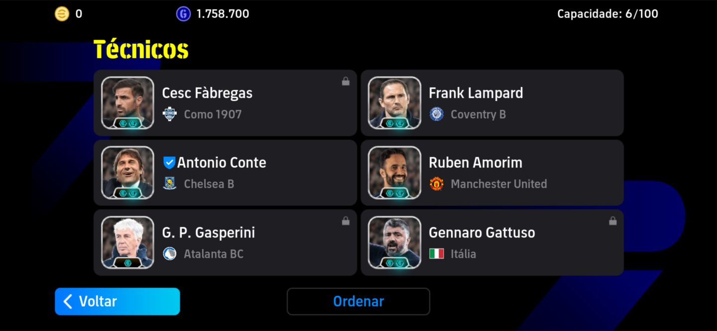 CONTA EFOOTBALL BOA +3280 DE FORÇA