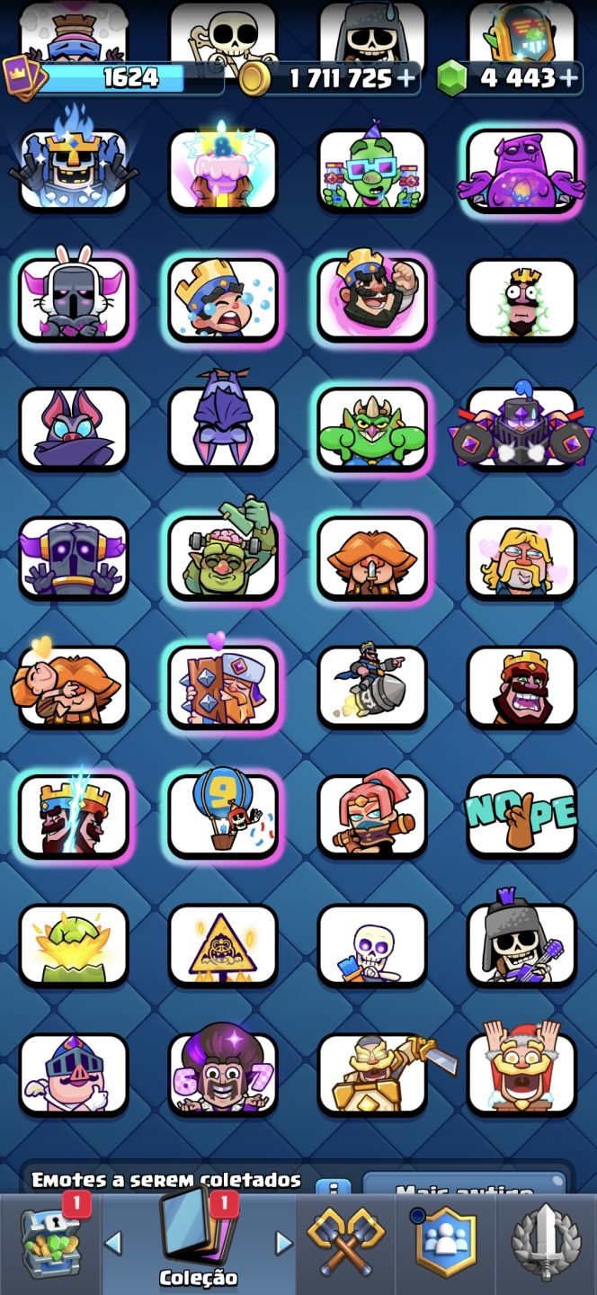 Conta Supercell ID CLASH ROYALE +10000 TROFÉUS 7 EVO