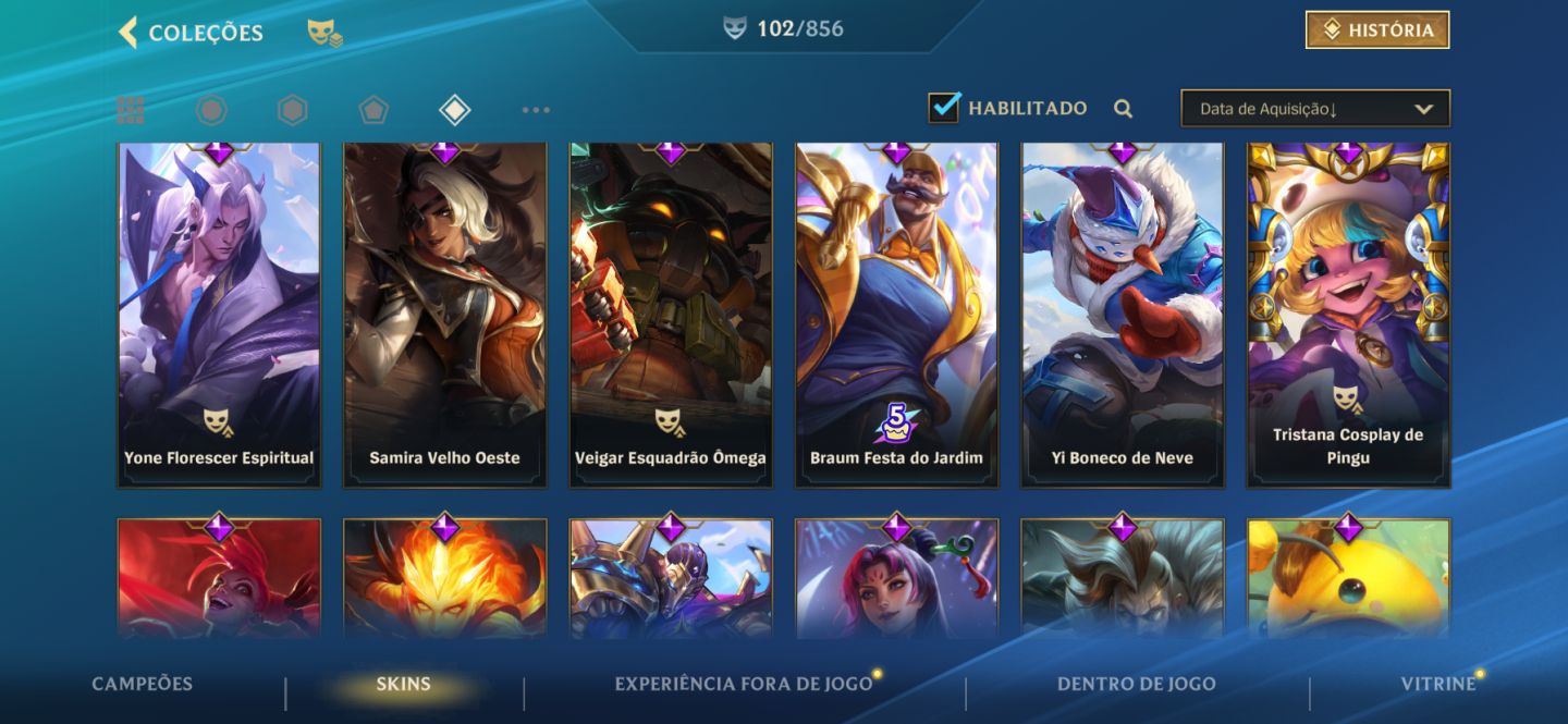 Conta Wild rift des do lançamento