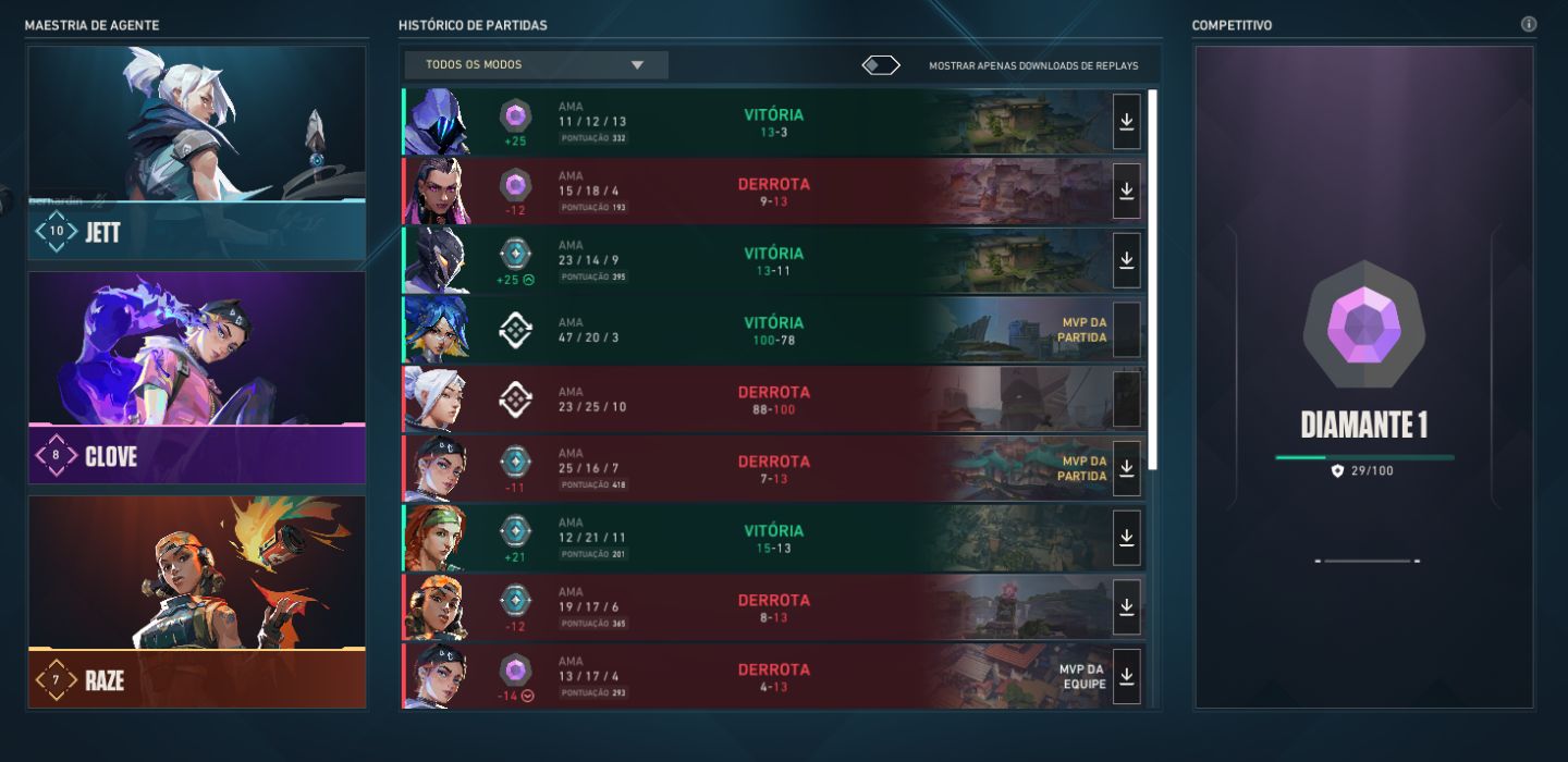 CONTA VALORANT DIMA 1 | MMR ASCENDENTE | TODOS OS AGENTES | FACA ZERO FANG