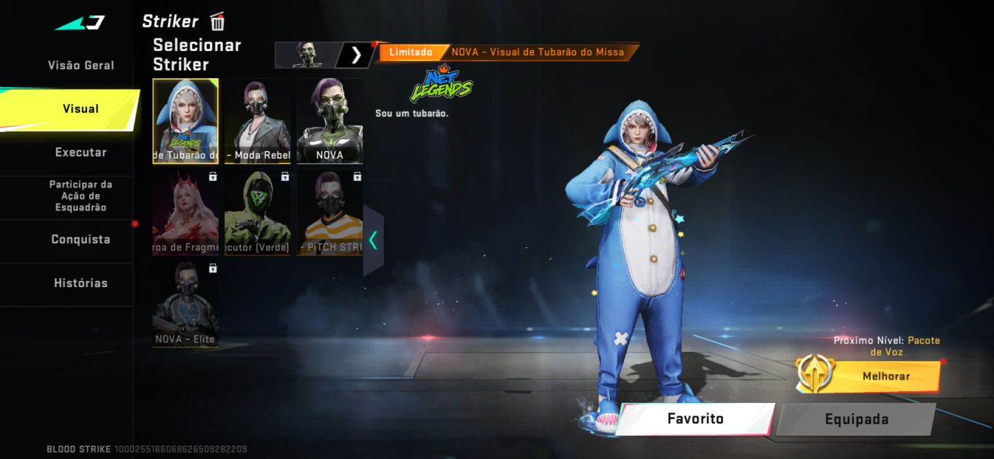 Conta nv 50 muitas skins