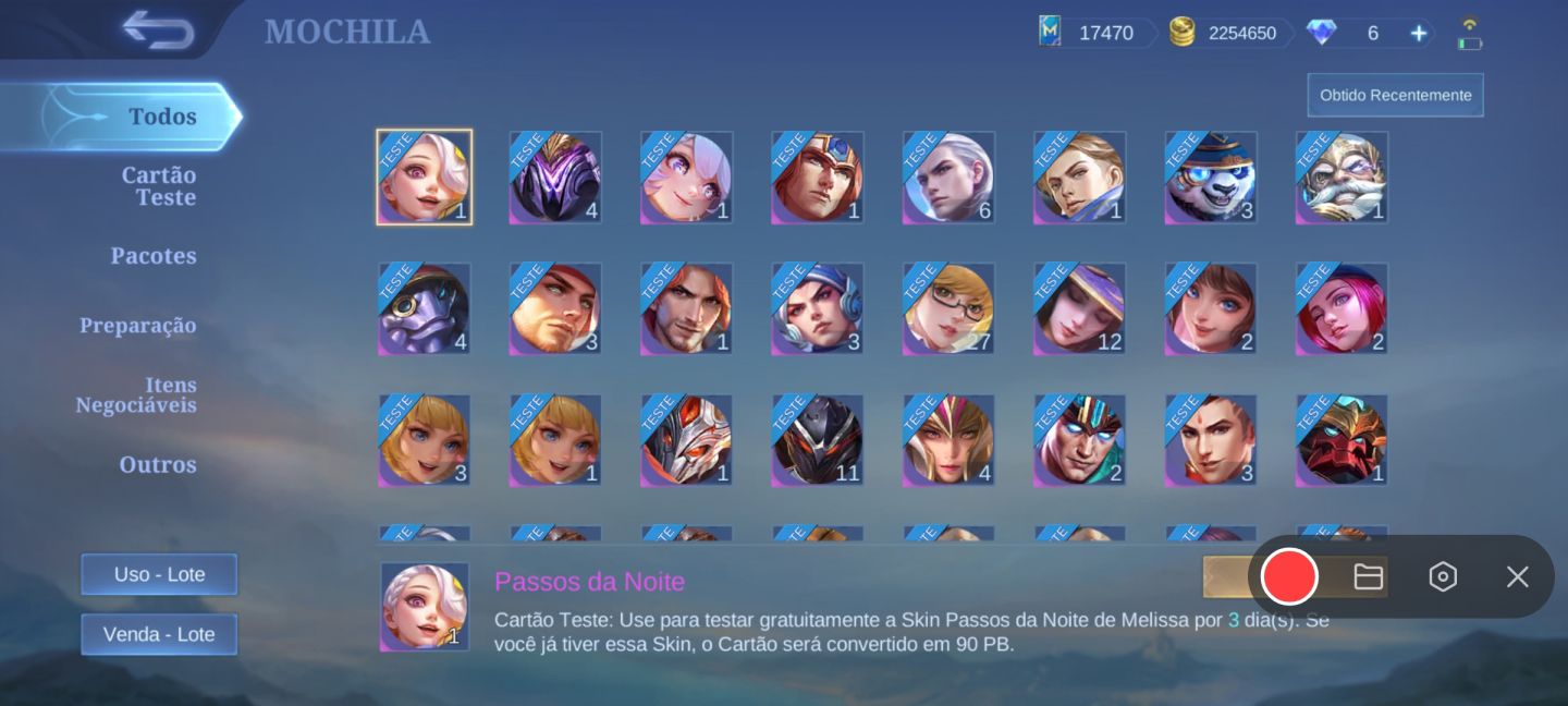 CONTA RARA de MOBILE LEGENDS COM MUITA SKIN - GUINEVERE CHUN LI E MUITO MAIS