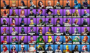 CONTA FORTNITE - 63 SKINS | PODE ALTERAR E-MAIL | All Might, Midas, DeadPool