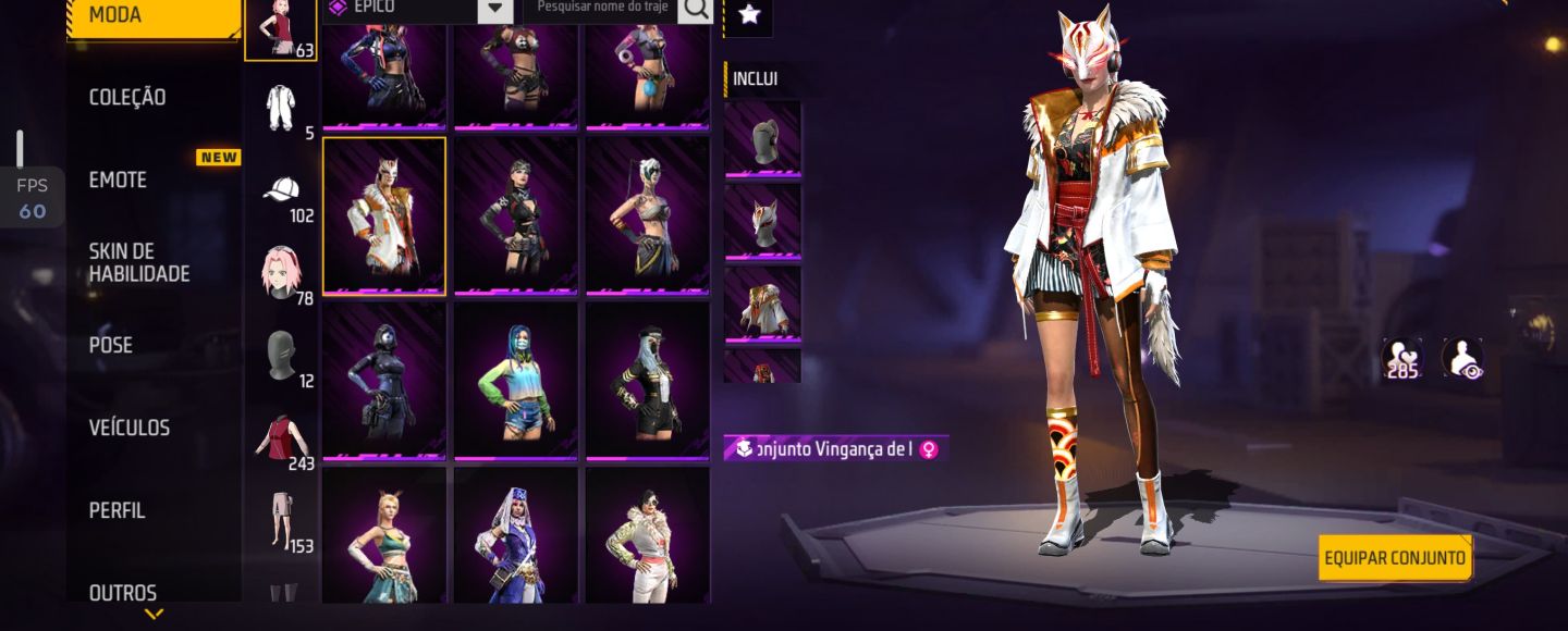 CONTA FF ANTIGA S8 ANGELICAL AZUL + VERMELHA | PRIME 4 | KAKASHI + SAKURA