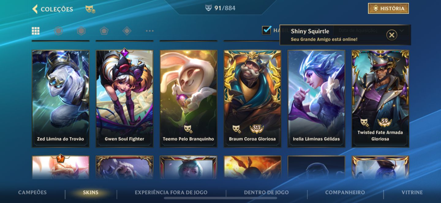 CONTA LOL A VENDA COM CROMAS E SKINS RARAS