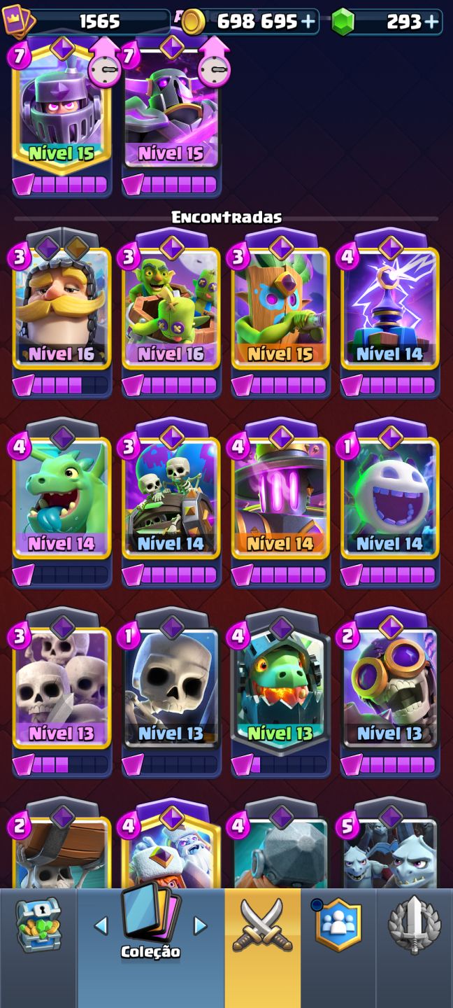 Conta de clash 10k de trofeus focada logbait 7 anos 17 evos