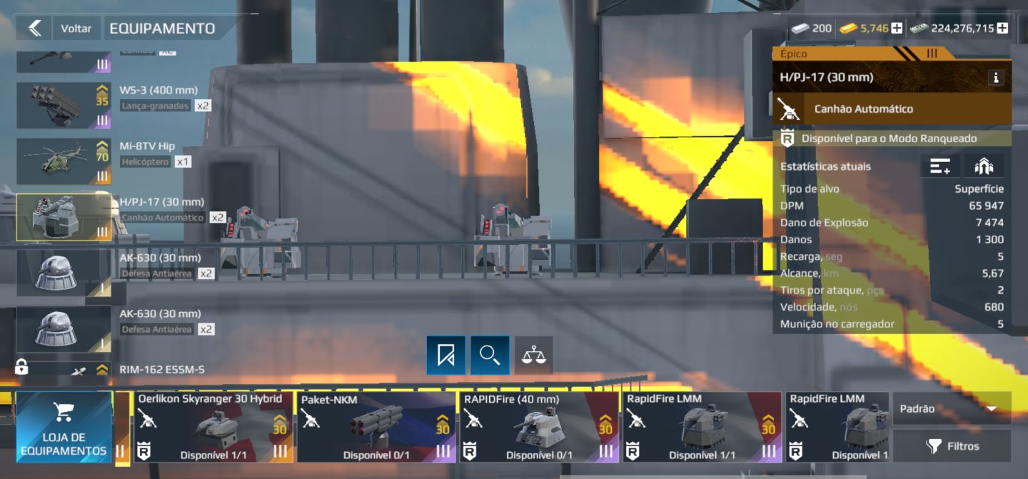Conta de modern warships