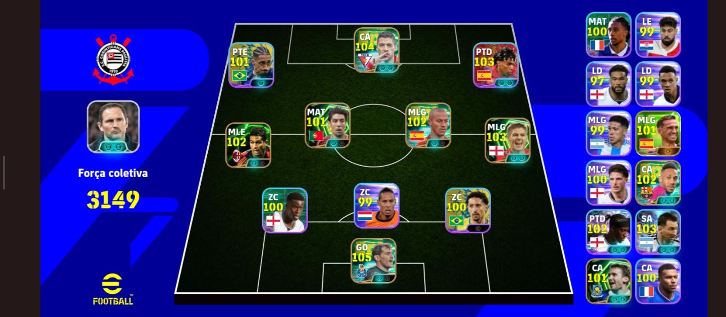 CONTA 3149 COM CASILLAS 105, LUIS SUARES 104 E THIAGO ALCANTARA 102