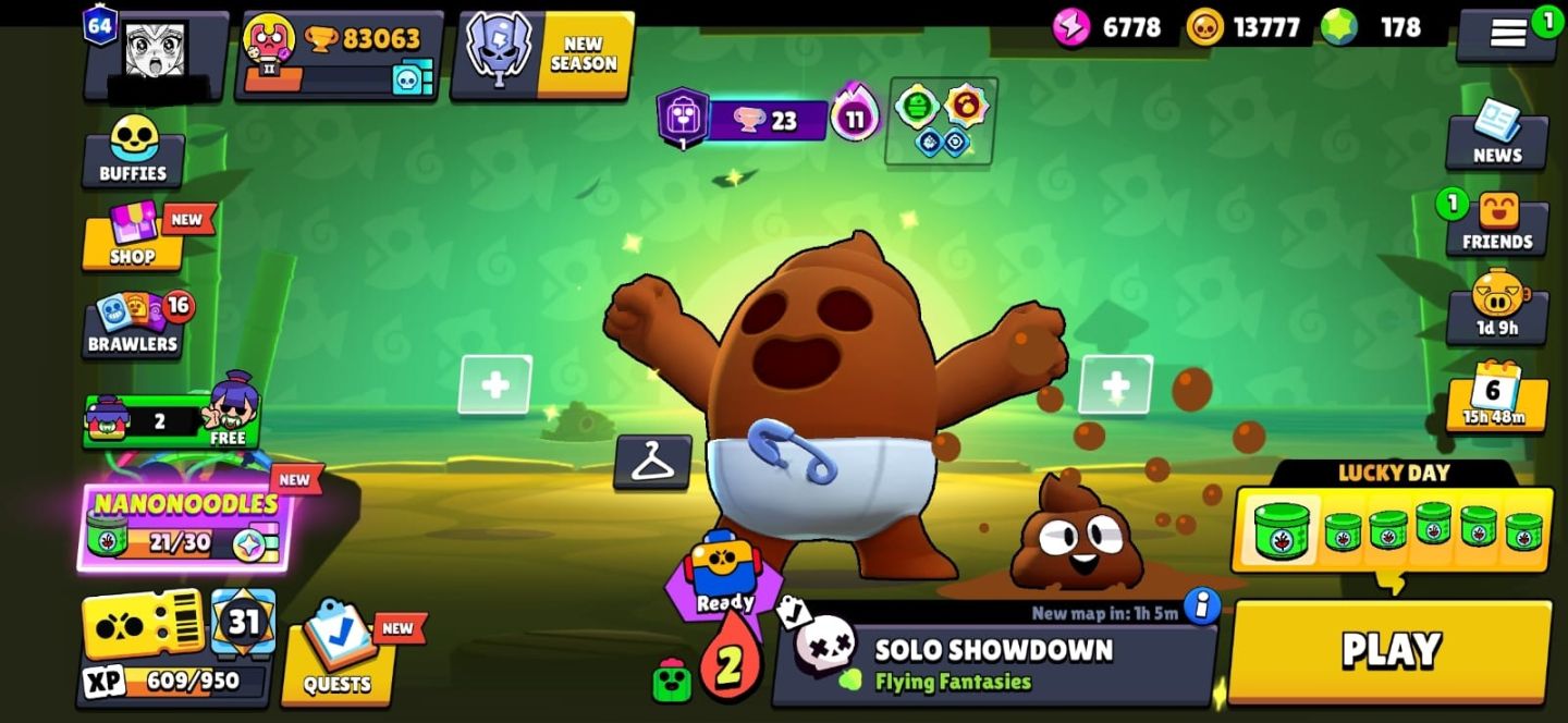 BS 82.8K TROFÉUS 84 HIPERCARGAS 67 MAX 104 BRAWLERS