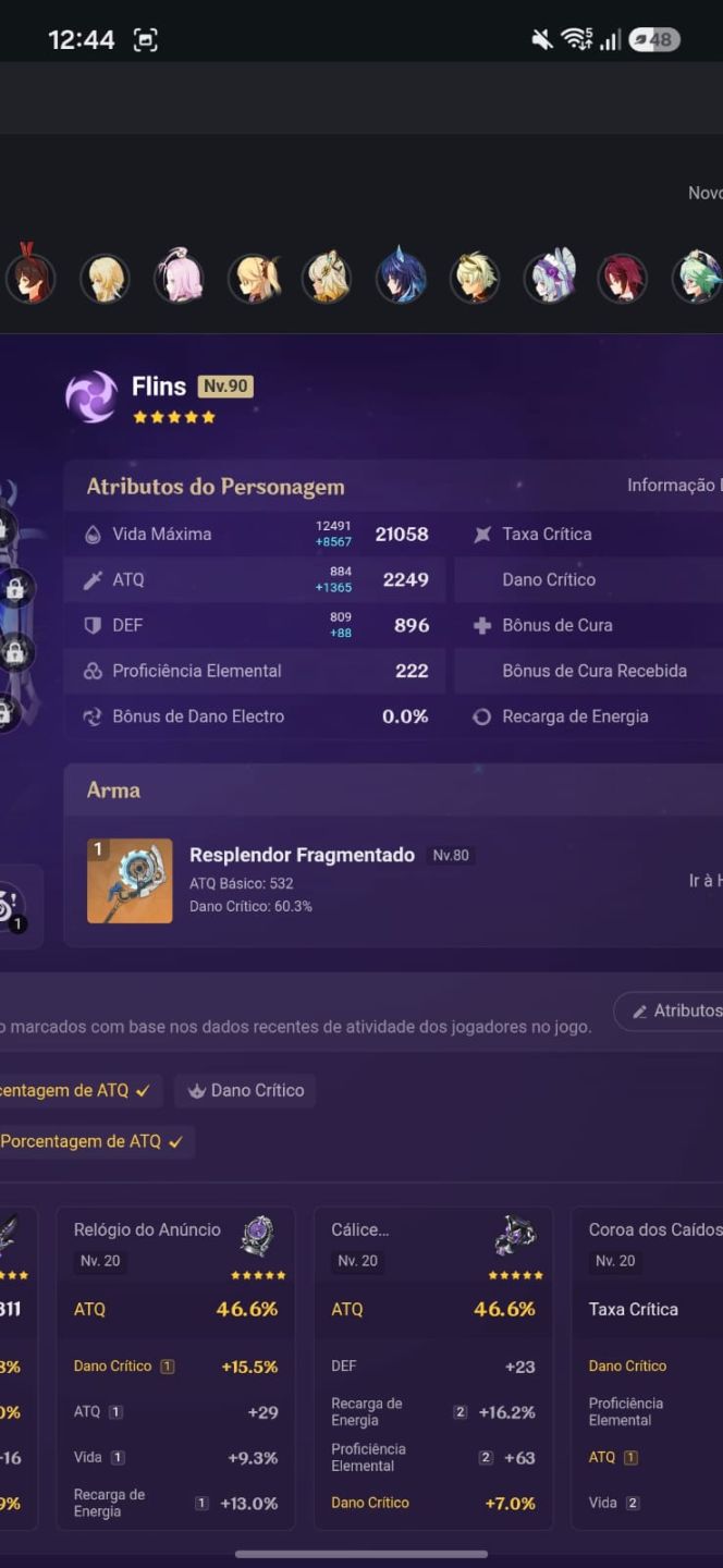 CONTA GENSHIN AR56 9 PERSONAGENS T5 + HONKAI STAR RAIL LEVEL 66 + FULL ACESSO