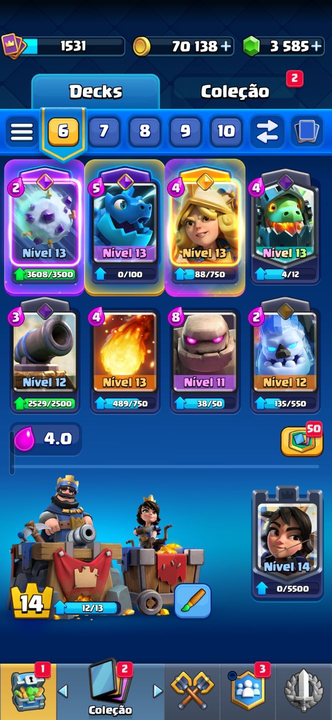 Conta Clash royale full acesso