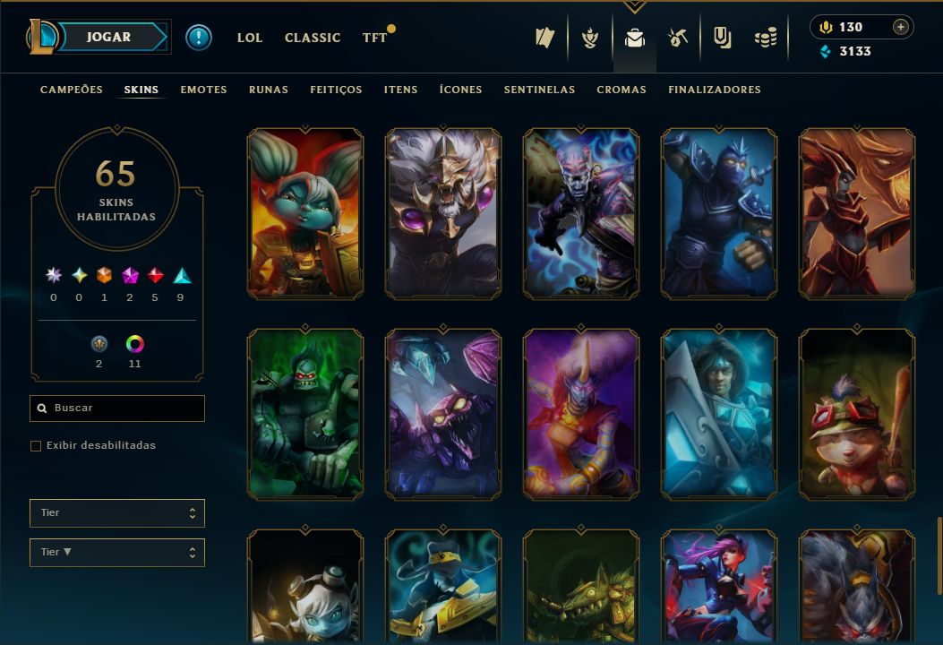 SKIN SHACO PANDEMÔNICO BORDA + [ PLATINA COM 70 PDLS ] + [ TROCA NICK ]
