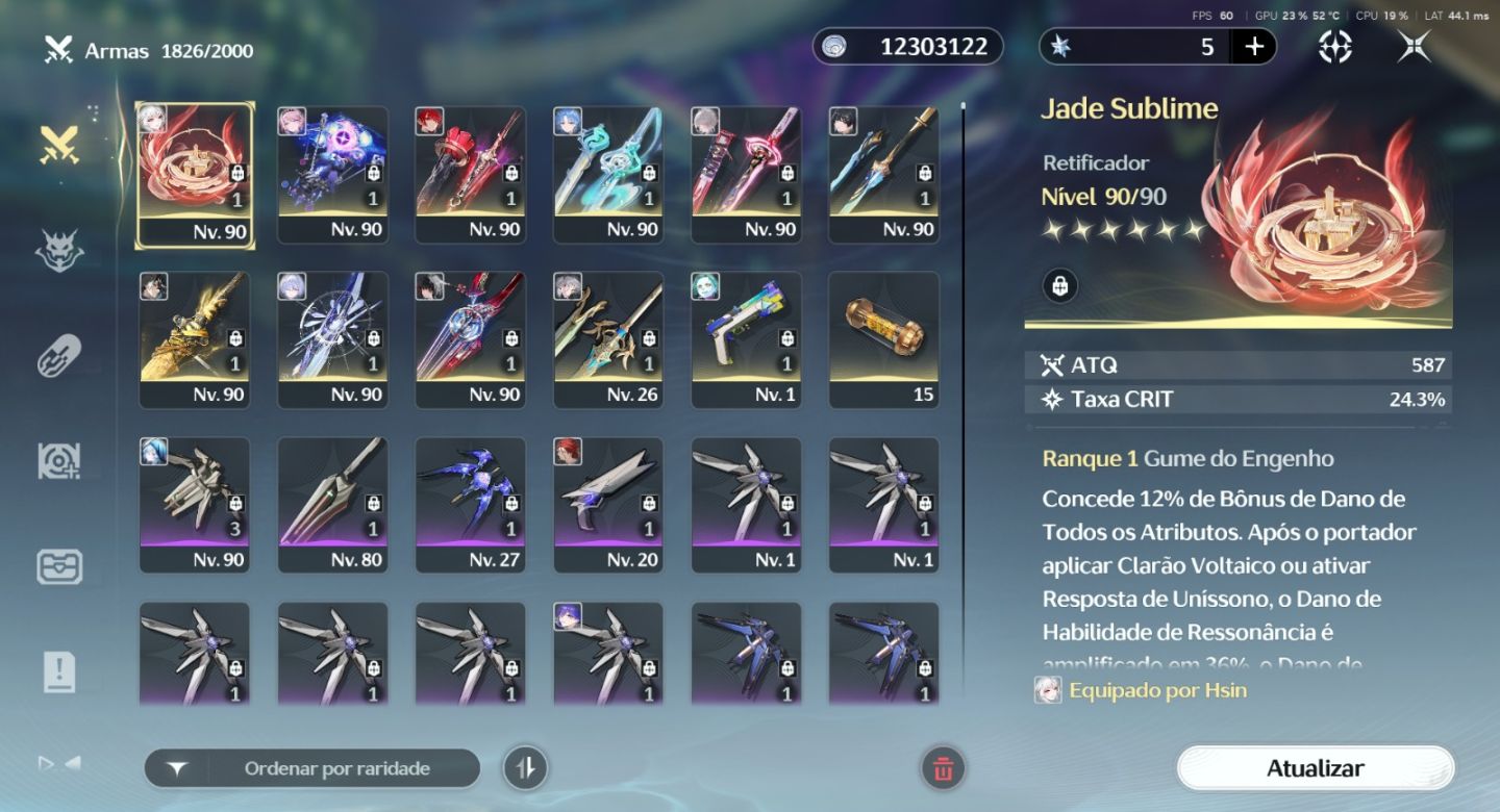 Conta wuthering waves end game nível 67
