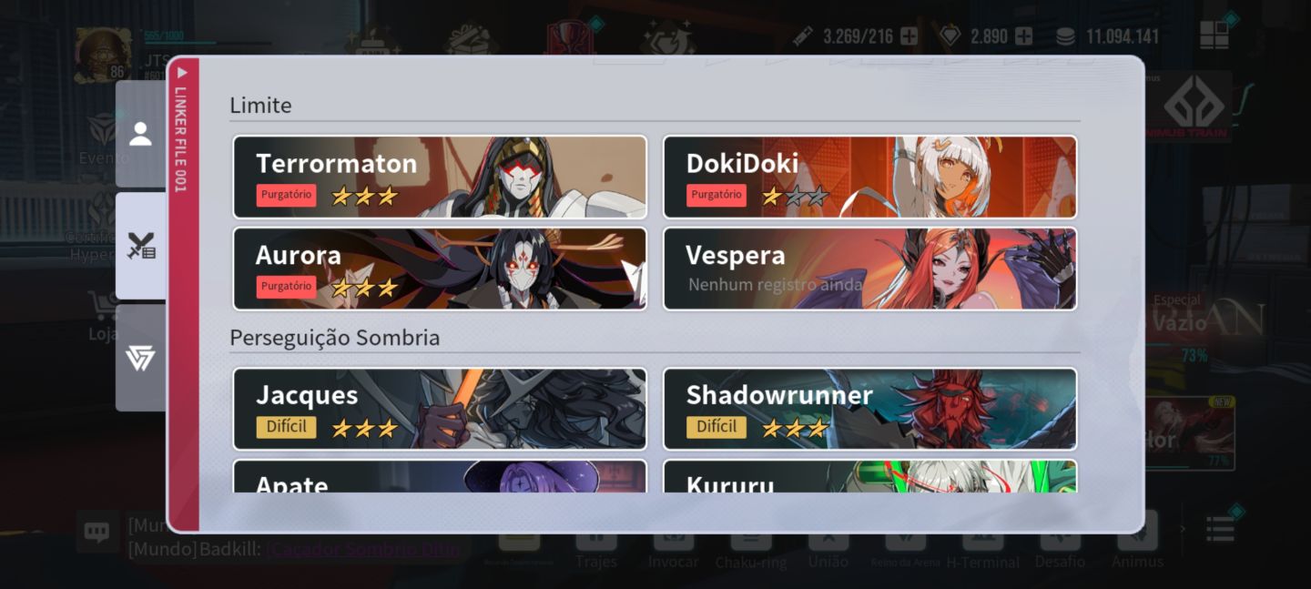 Conta Etheria restart vários SSRs