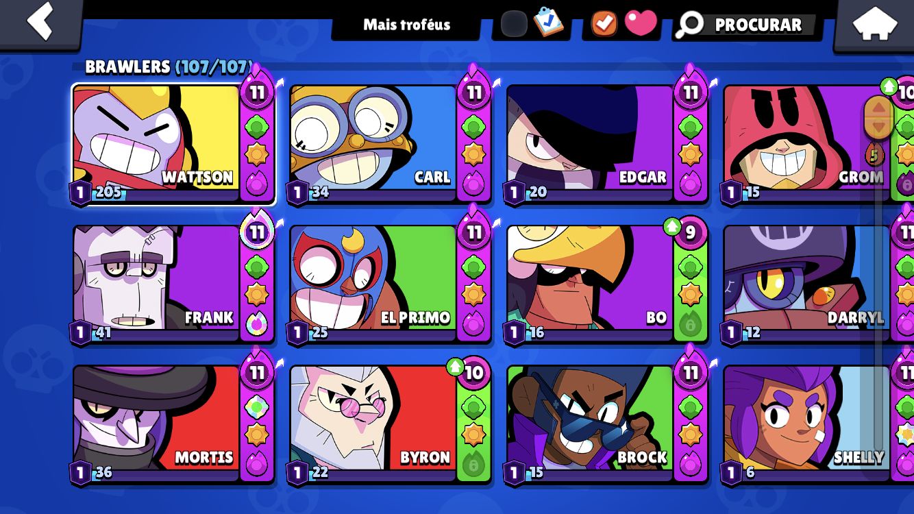 Conta de Brawl Stars barata e compensada