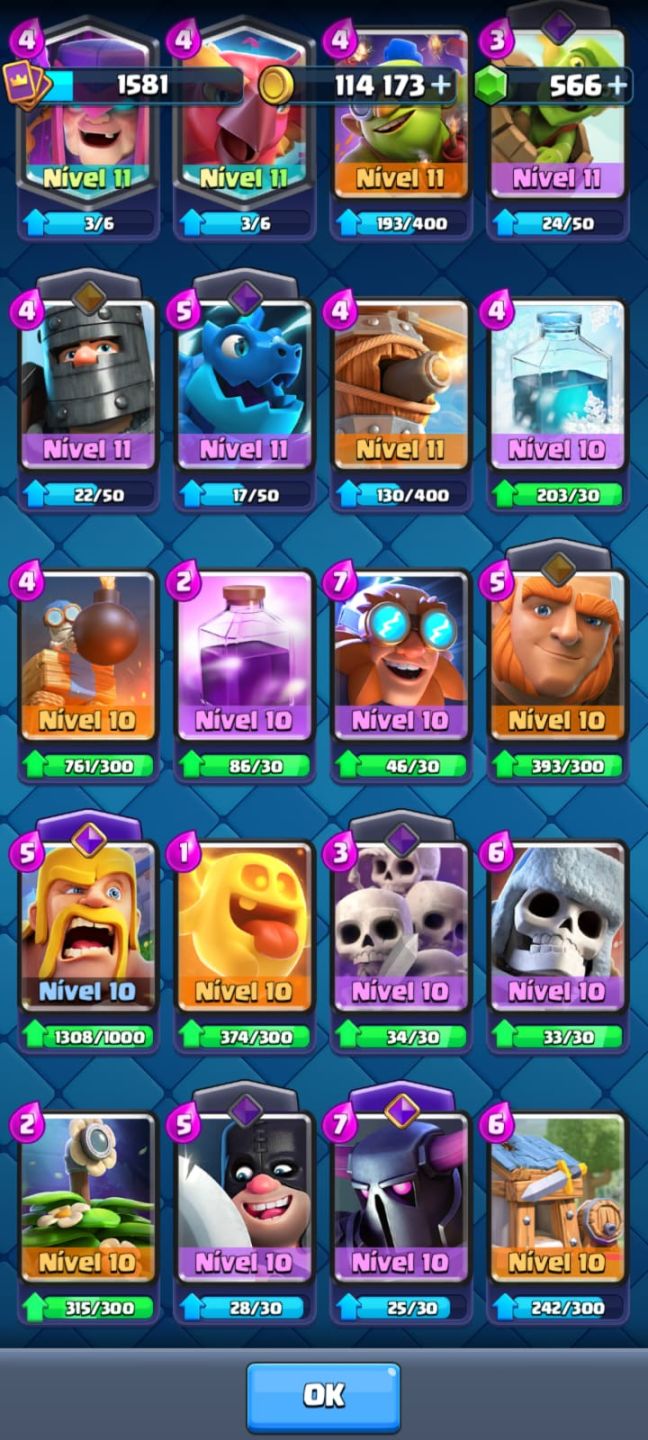 Conta de clash top demais 12,424 trofeus