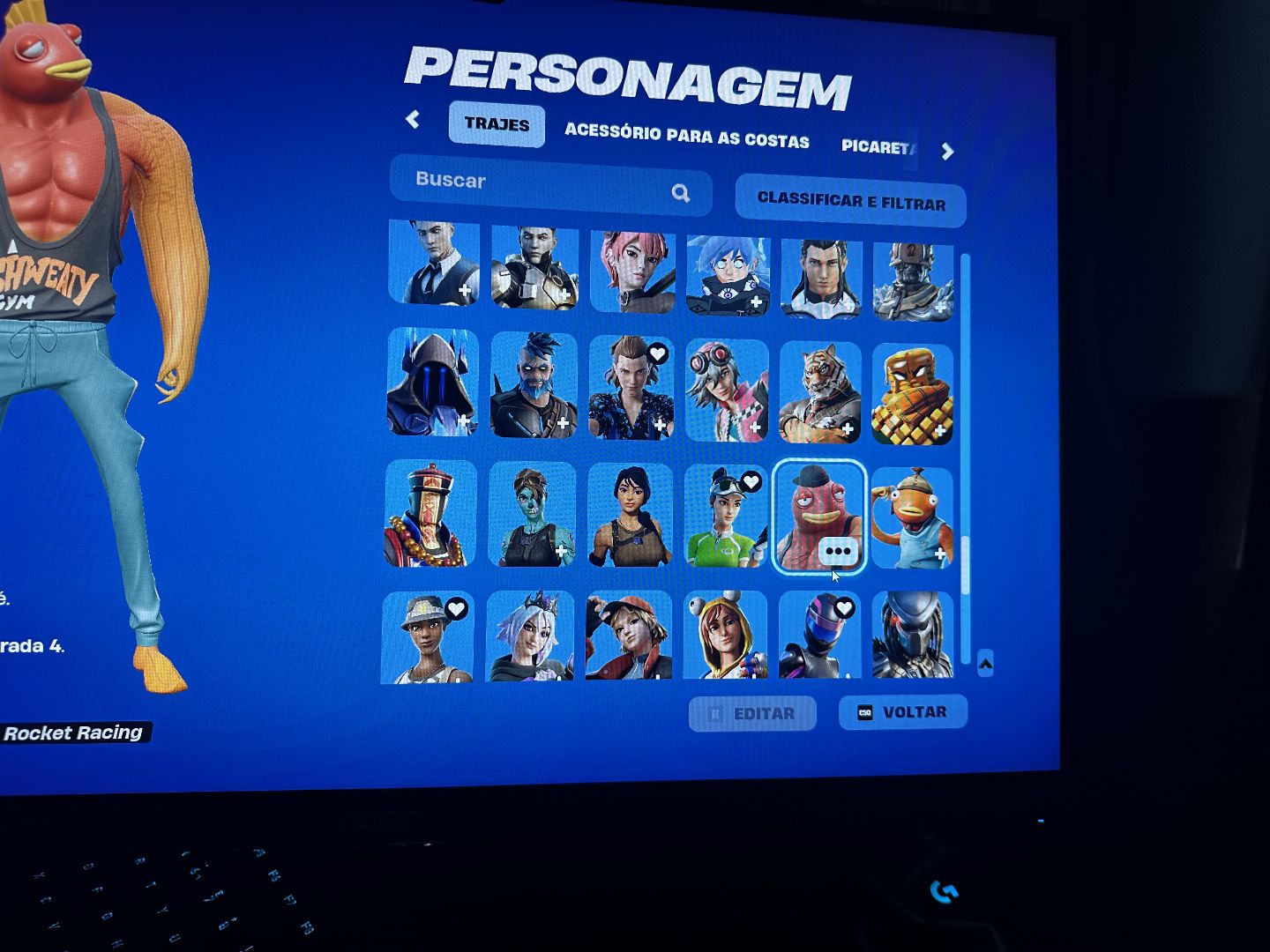 Conta Fortnite!!+200 skins/picareta rara/danca rara/ikonik/glow