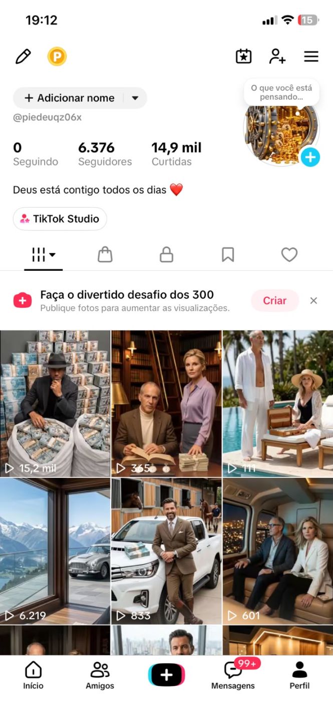CONTA TIKTOK 6,3K SEGUIDORES, SHOP APROVADO | NICHO PROSPERIDADE | SEM DOC