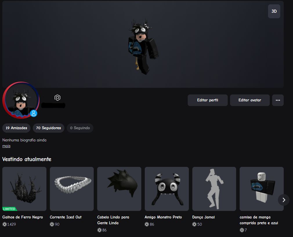 CONTA ROBLOX +40K ROBUX GASTOS - 4K REAIS GASTOS