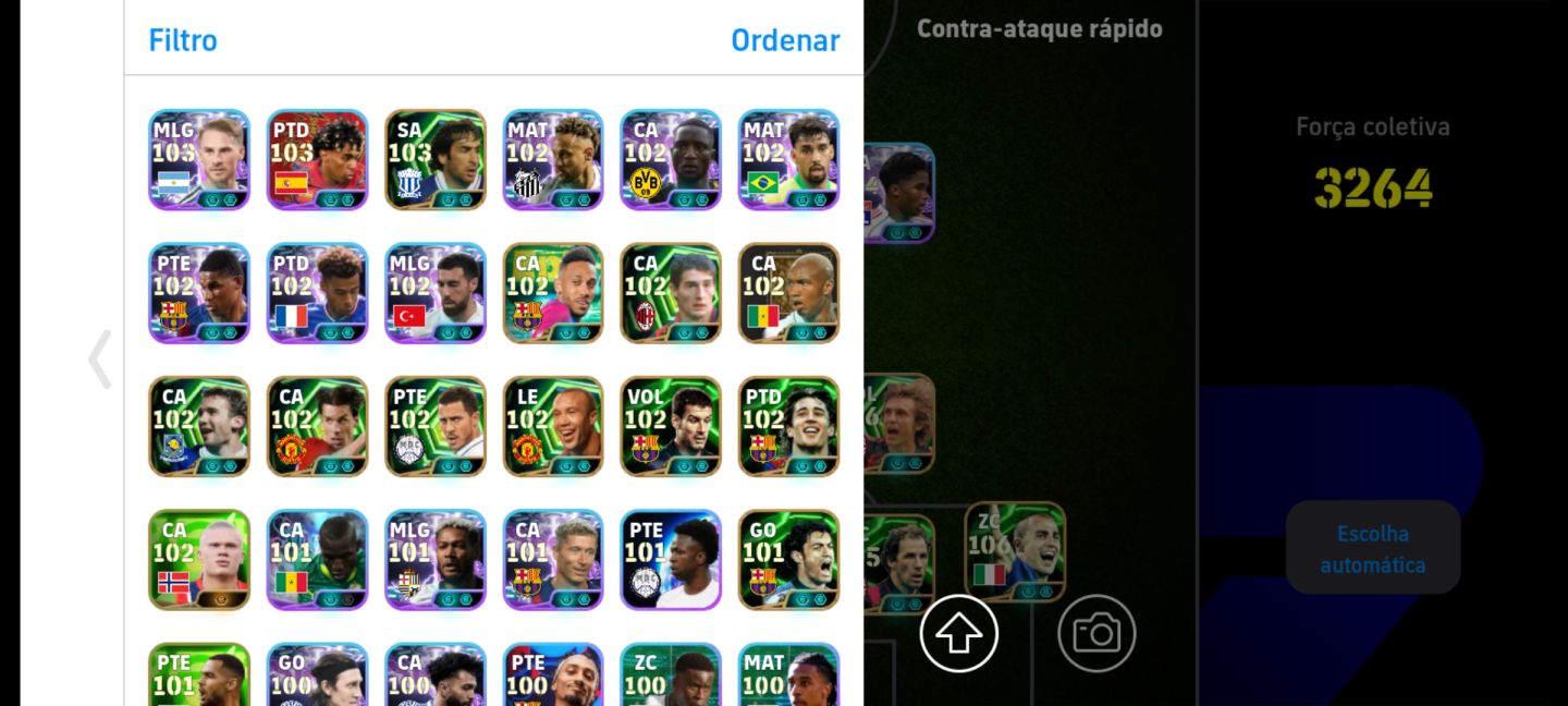 CONTA EFOOTBALL RARA! BEST 109 + ENDRICK BUGADO + RICE LISO + PIRLO PRIME E+++!