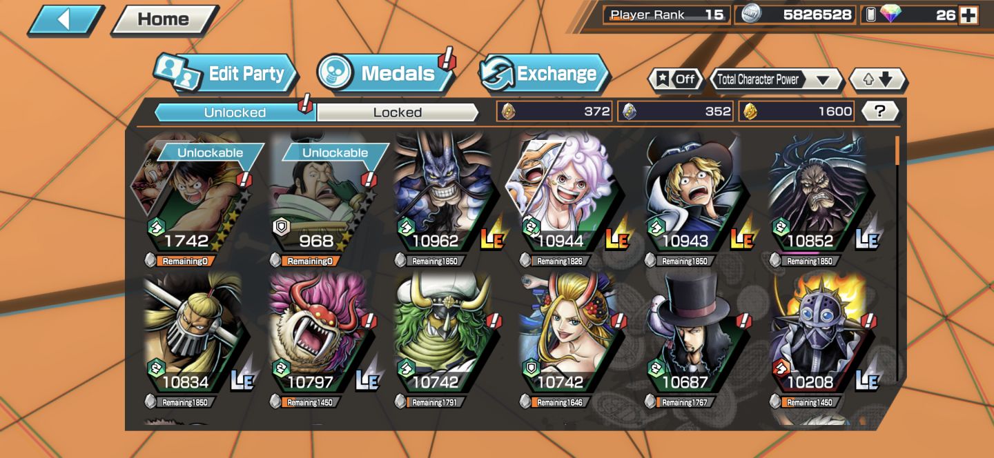 CONTA DE OPBR | 6 EX | 1600 GOLD FRAGMENTS