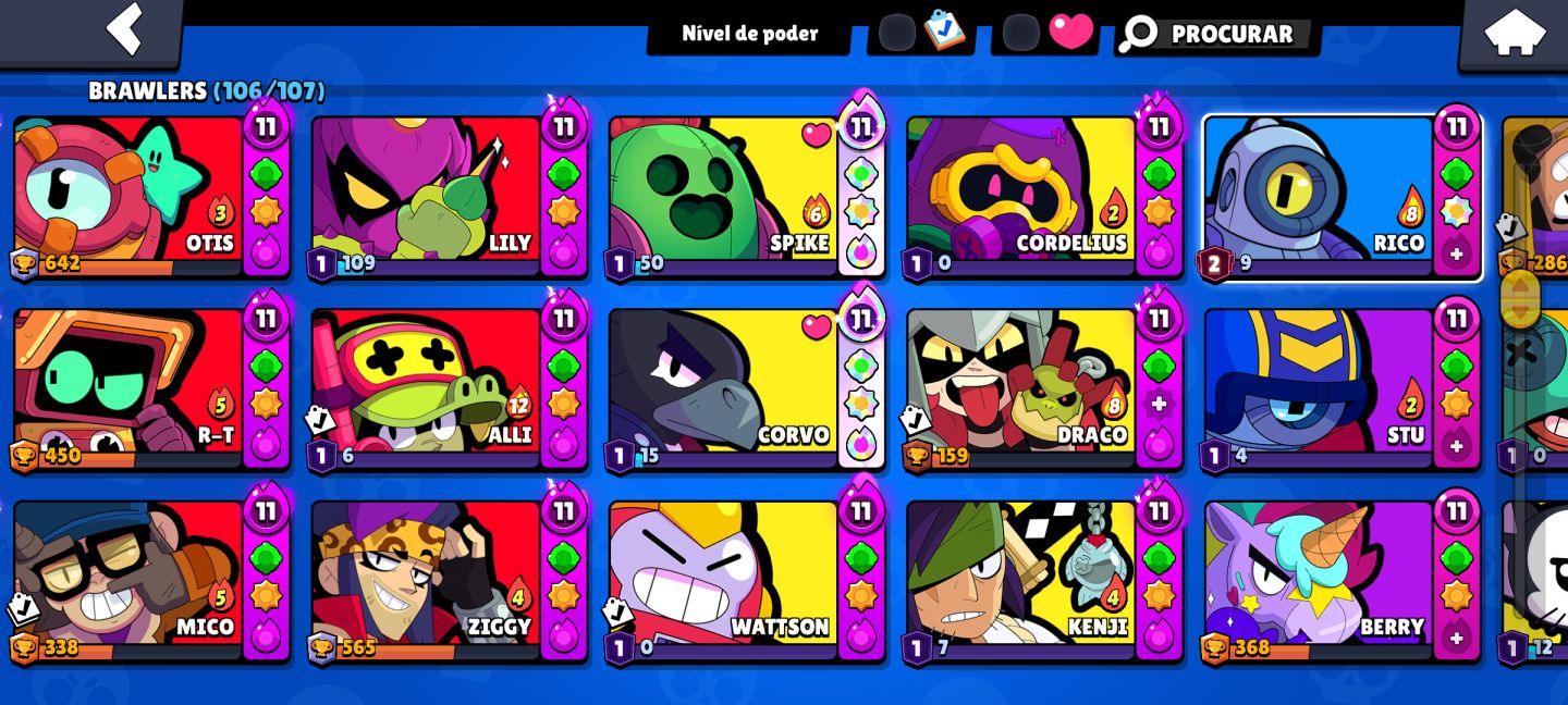 Conta Brawl Stars | Muita Skin|