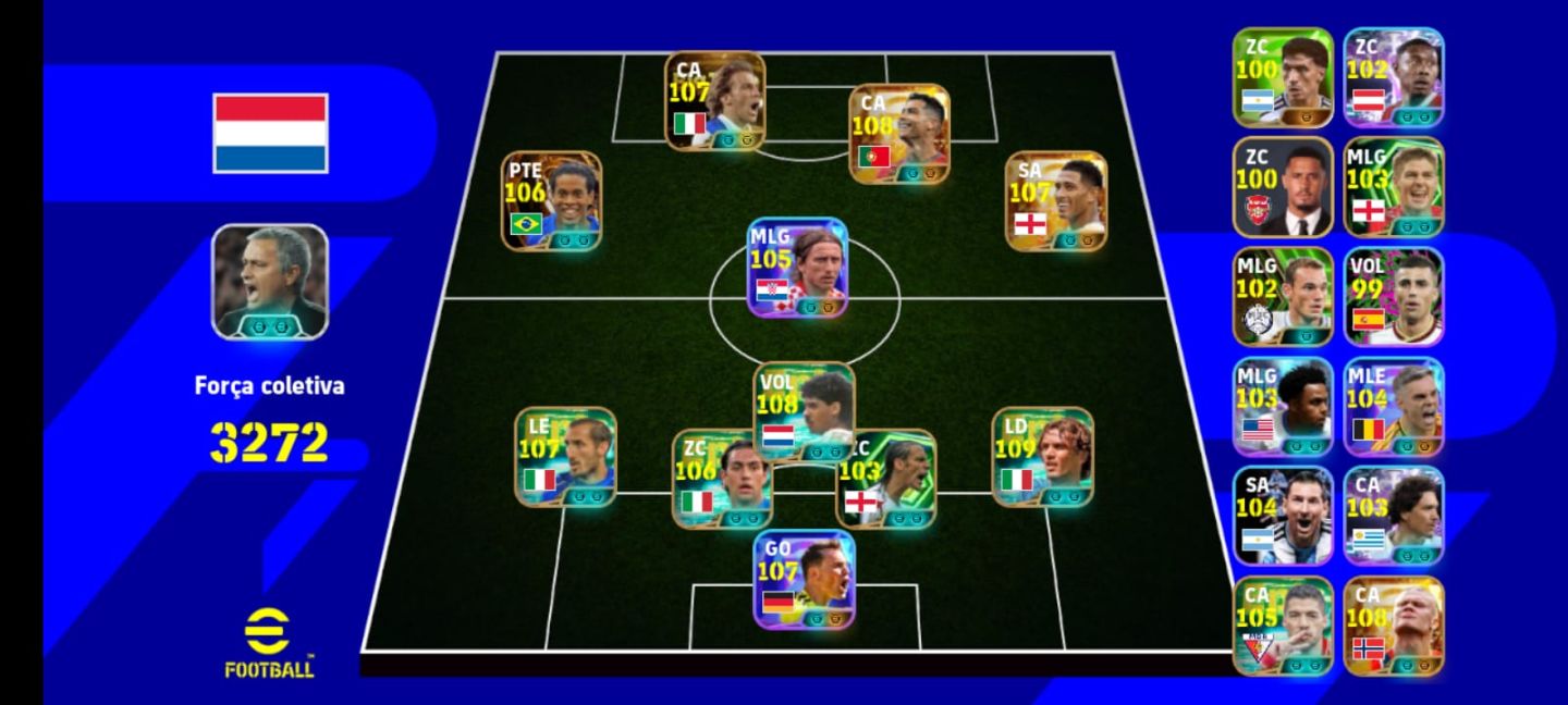 [promoção efootball] conta meta+ Ronaldinho big time+ CR7 entre outros