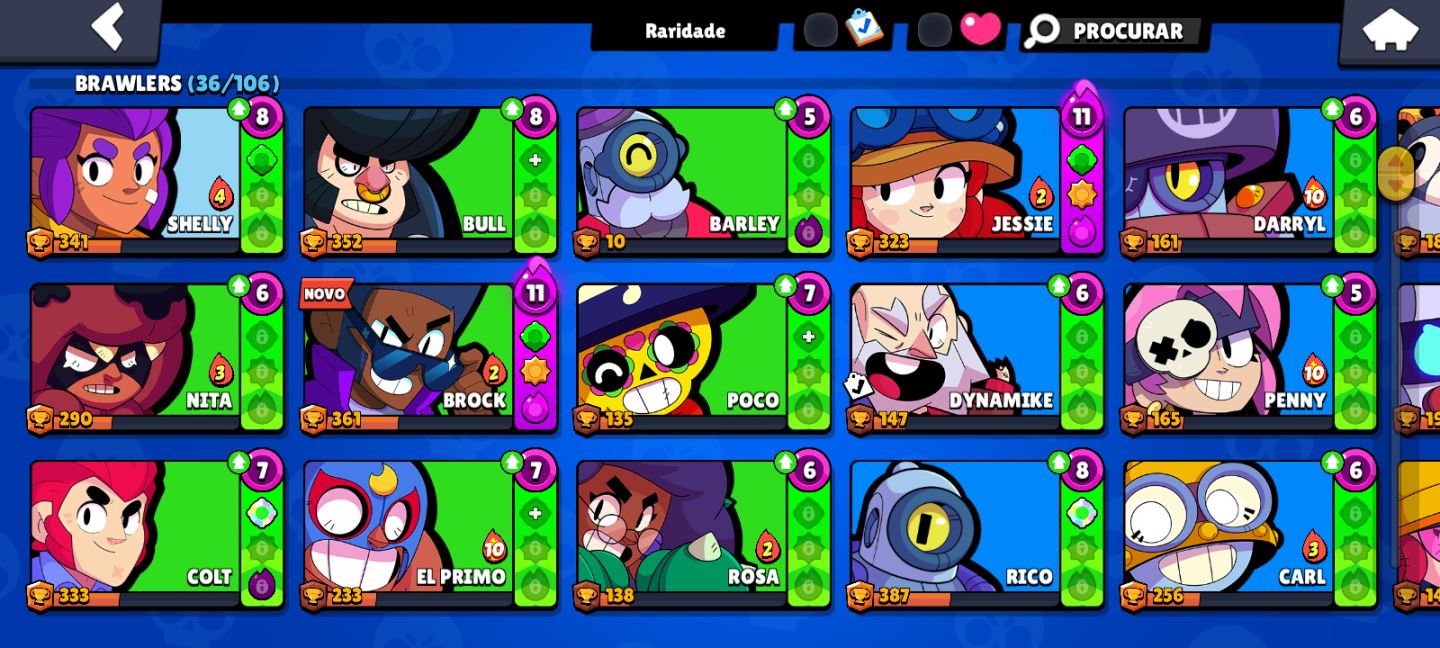 Conta Brawl Stars 10k Troféu + Clash Royale Arena 21!