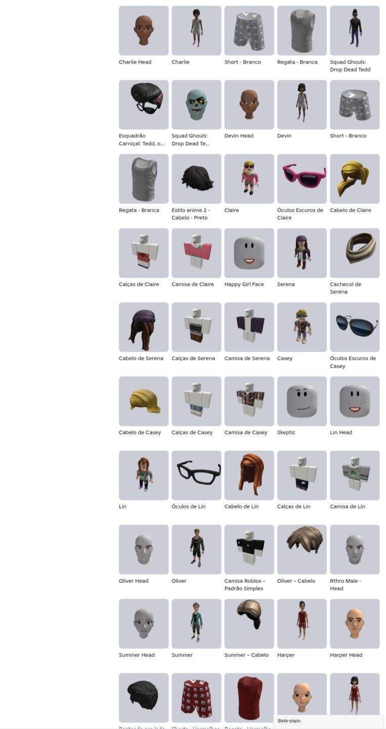 Conta com muitas skins e itens!