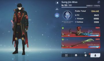 CONTA SOLO LEVELING: ARISE. LV 153, MYRO T2, POWER 4 KK E MEIO