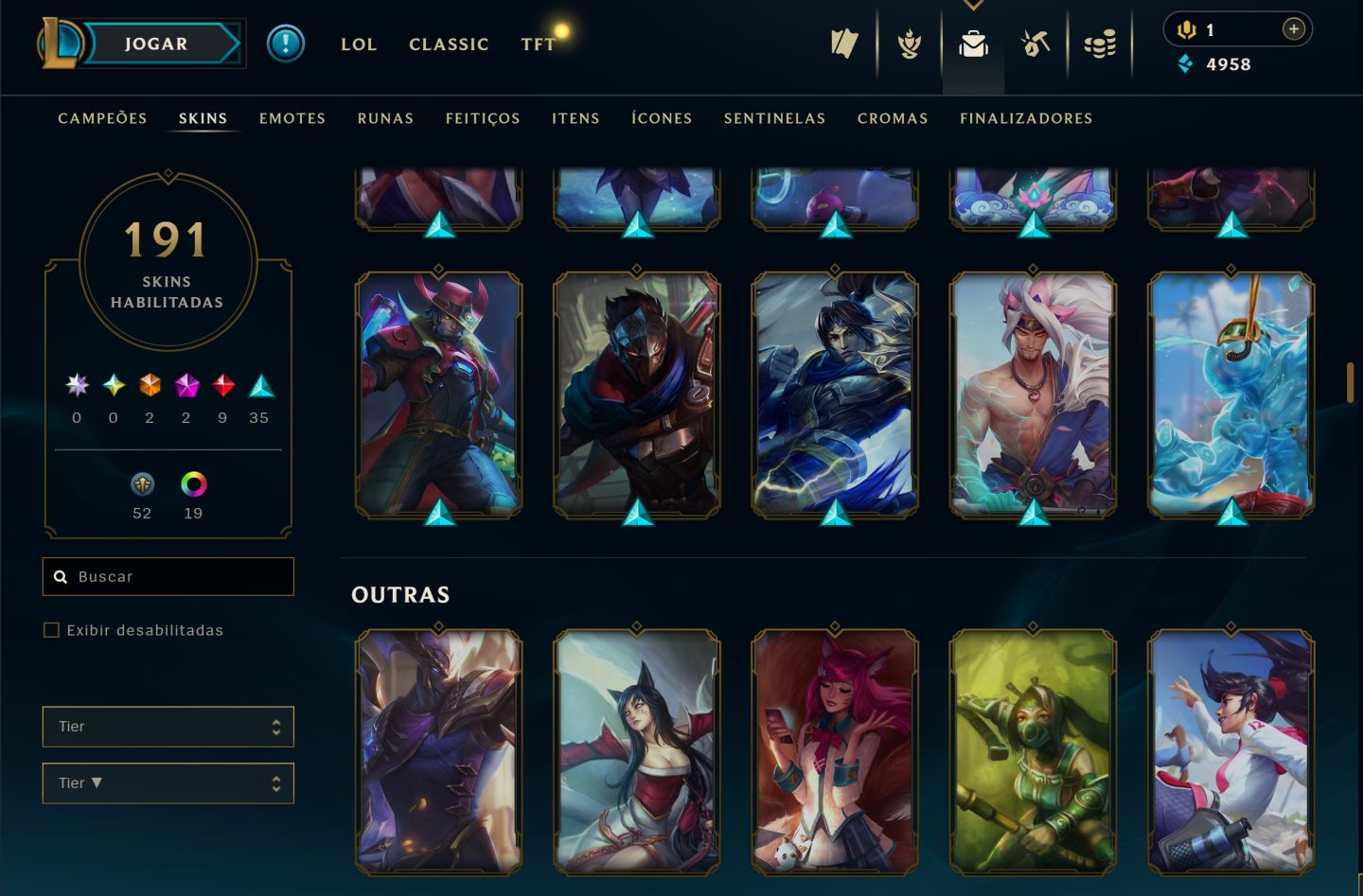 CONTA LOL ANTIGA LV 188 COM KAYLE JUIZA SEASON 1 ATUAL UNRANKED