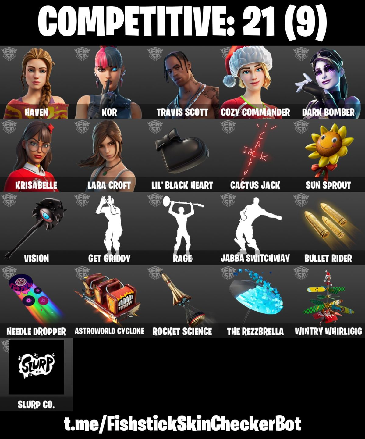 Conta Fortnite com Travis Scott | Torin | Raz | Ronin | Kymera | Joe e 52 Skins
