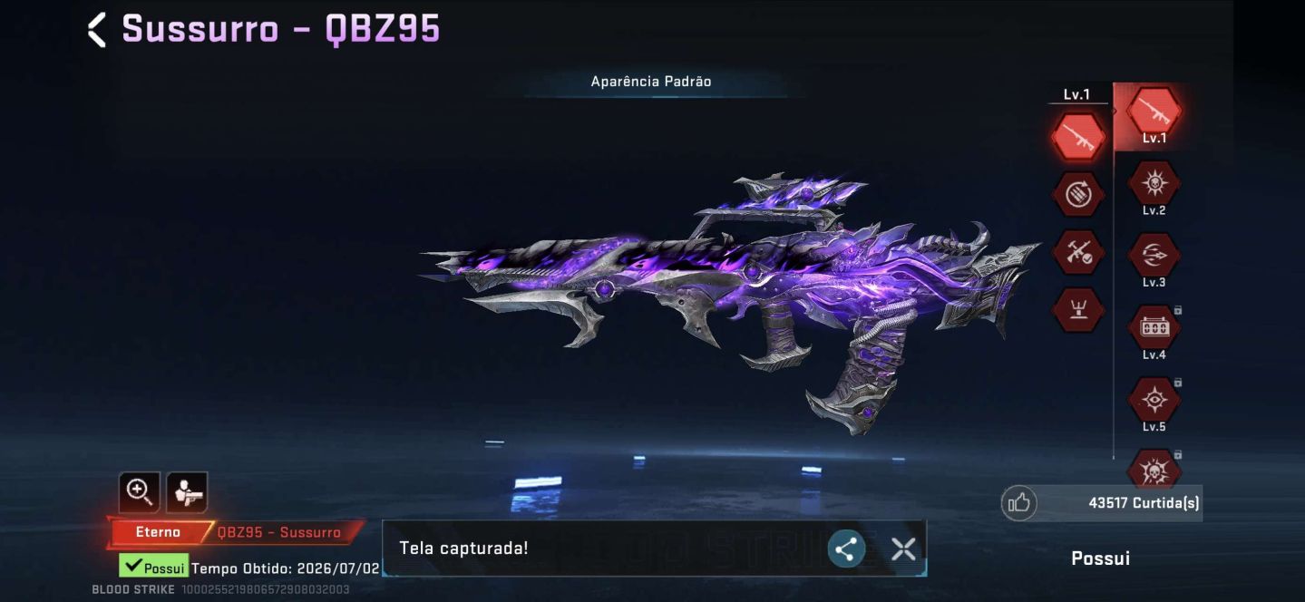 Conta boa, com espada nexus e 3 evos