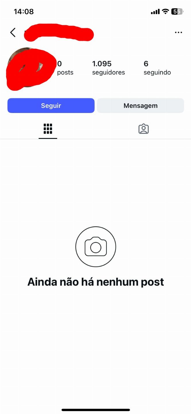Perfil instagram com mil seguidores
