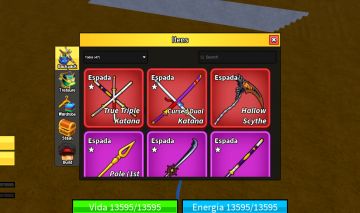 Conta de Blox Fruits com cdk ttk foice v4shark e kitsune e mamut no inventário