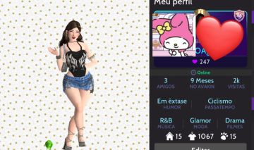 Conta feminina de avakin, muitos itens em crowns e itens que não estão na loja