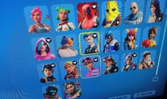 CONTA FORTINITE ANTIGA SKINS RARAS