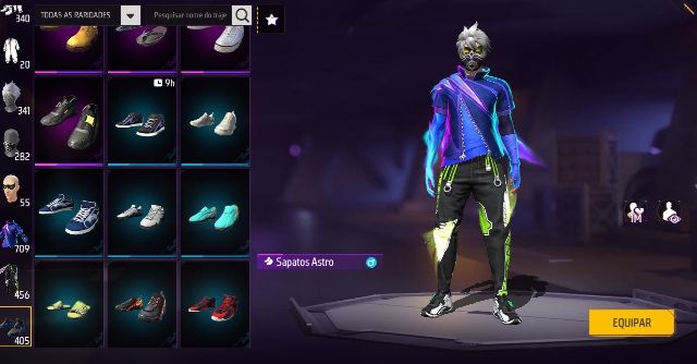 CONTA FREE FIRE LEVEL 81 PRIME 7 SOMBRA ROXA , UMP RUBI ,BANDEIRAO