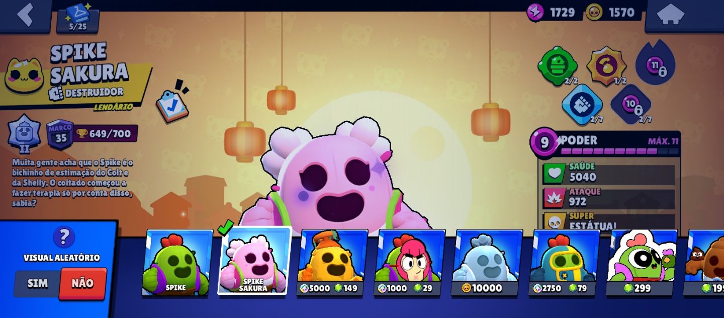 CONTA BRAWL STARS MUITAS SKINS, 5K Troféus 2019