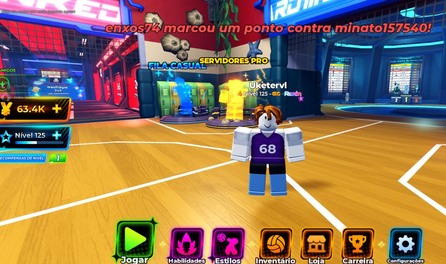 CONTA VOLLEYBALL LEGENDS LVL 125 | RONIN OG M5 ULTRA + SANJU + TSH + MAGNETIC