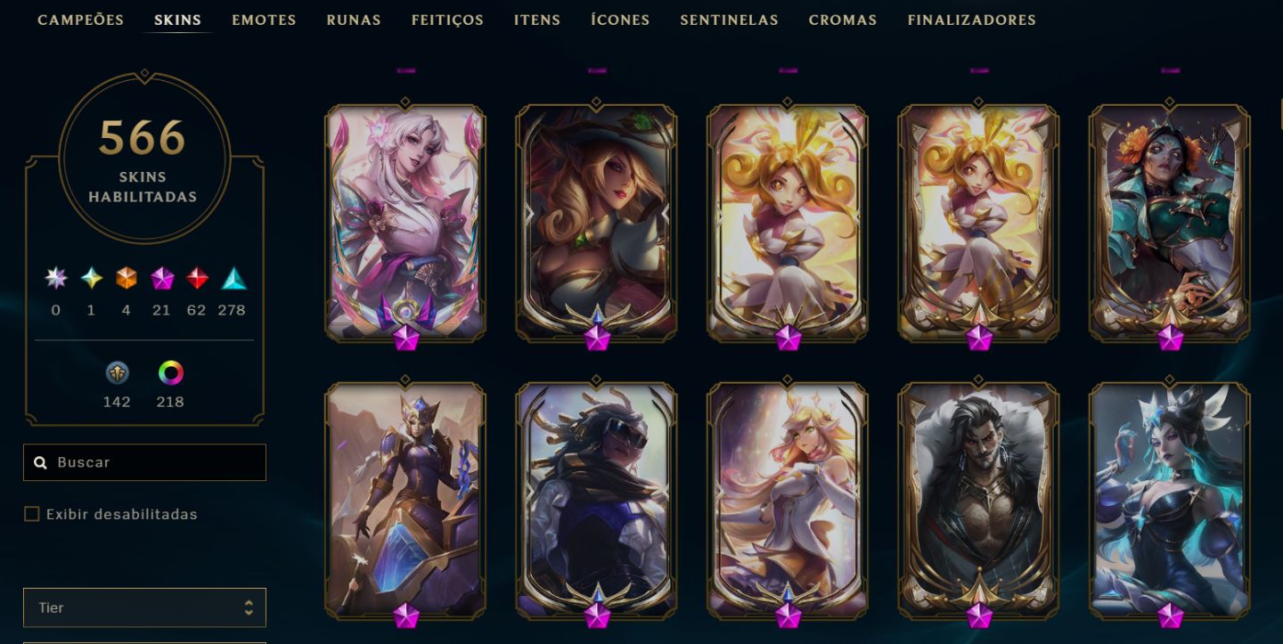 Conta de LoL, Platina IV Flex