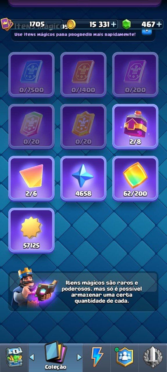 CONTA CLASH ROYALE - LIGA 1