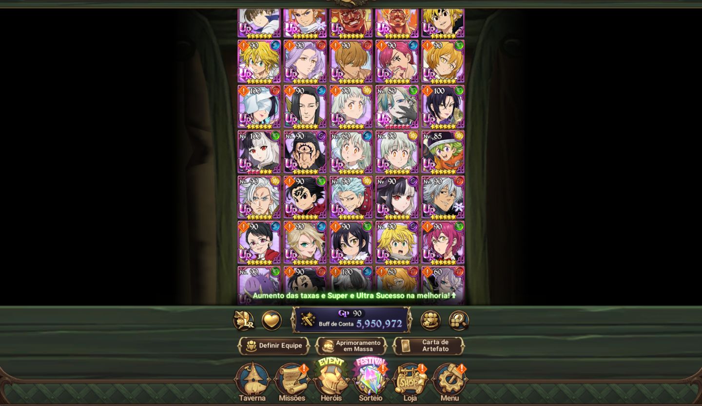 [CONTA 7DS] 6M BOX CC | 7 HERÓIS LR | ODIN (LUZ) | FESTIVAIS + COLABS (RE:ZERO