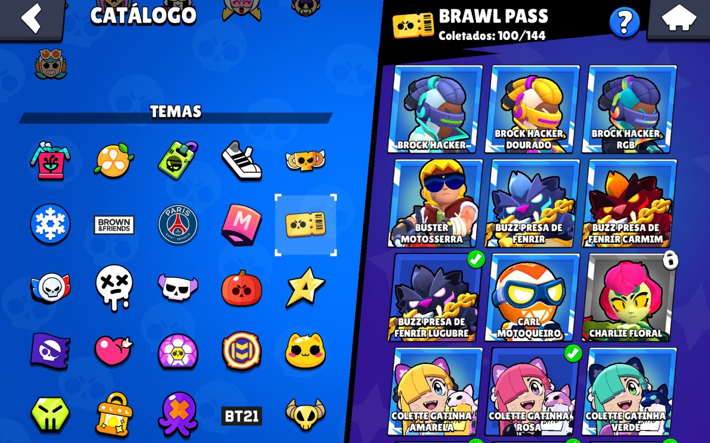 CONTA BRAWL STARS COMPLETA | 84 BRAWLERS | 22 PRESTÍGIOS