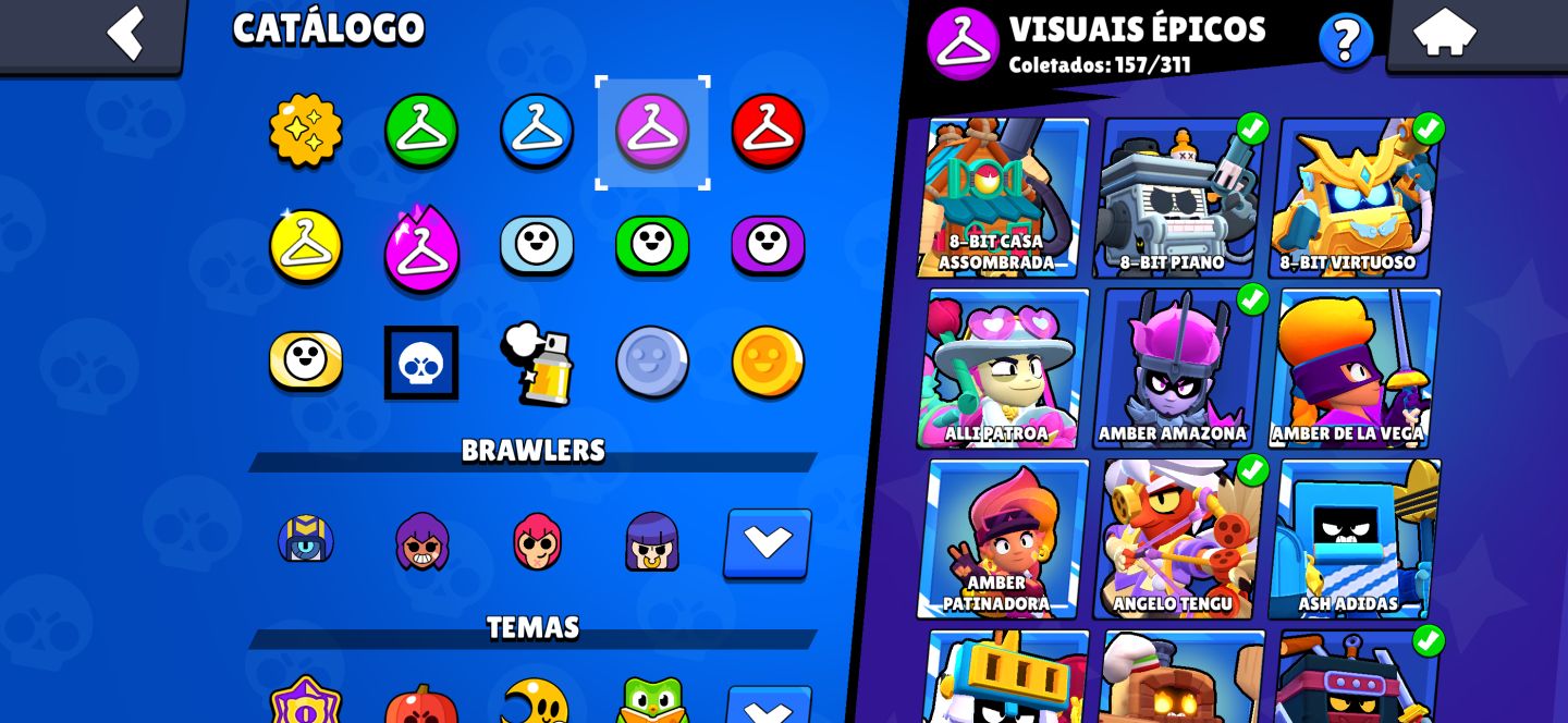 Conta de braw Stars 36k de troféu 98 brawlers