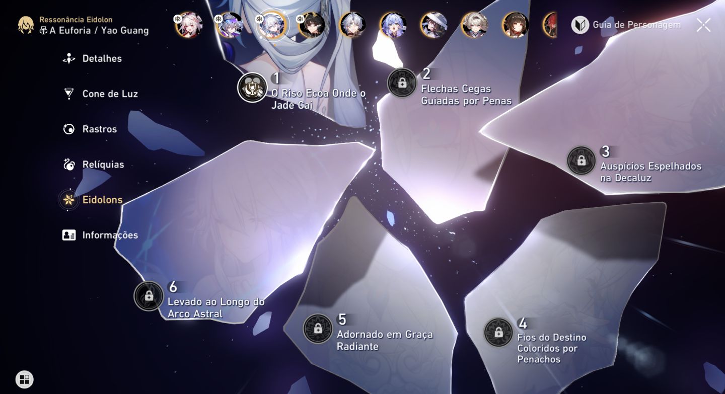 Conta endgame Honkai star rail hsr Time euforia muito forte e muito + eidolons