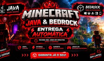 [MENOR PREÇO DA GGMAX SO AQUI]MINECRAFT JAVA ORIGINAL+BEDROCK ENTREGA AUTOMÁTICA