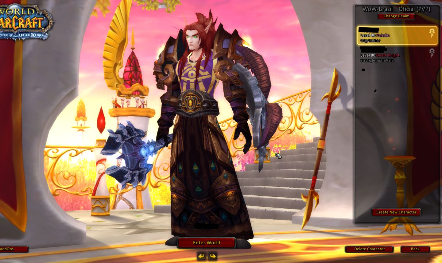 CONTA WOW BRASIL - PALA TANK E DK FROST PVE