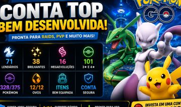 CONTA POKÉMON NIVEL 44 DATA DE CRIAÇÃO 2022 71 lendários 38 brilhante e 328 poke