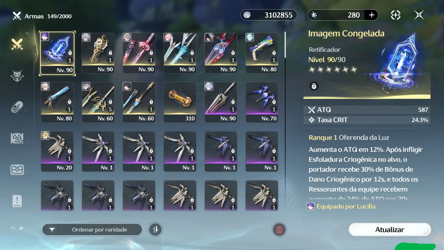 CONTA END GAME WUTHERING WAVES - 13 RESONATORS T5 + SIGN'S